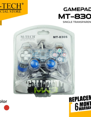 M-Tech Original Gamepad Stick Single Getar Transparant Biru